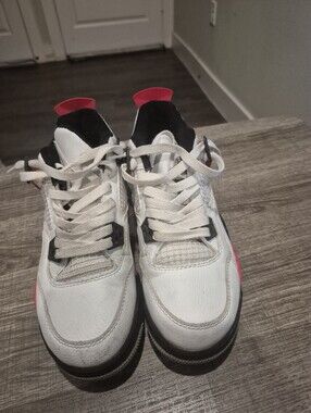Jordan Air Jordan 4 Retro Red Cement White Black DH6927-161 Size 6.5